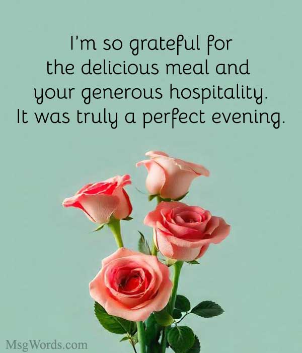 Thanks Message for Dinner: Craft a Heartfelt Note After a Great Meal!